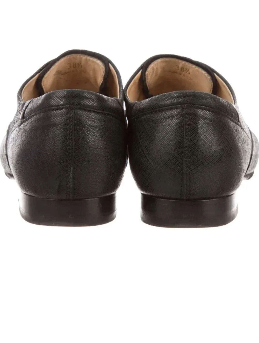Tod's Leather Round-Toe Oxfords. SIize 38.5